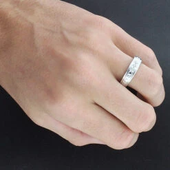 Sterling Silver Trio Diamond Ring Set 0.17ct -Its Hot Jewelry Shop sterling silver trio diamond ring set 017ct 4