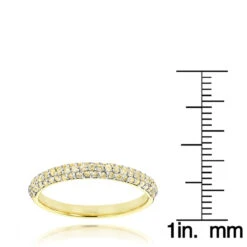 Thin 14K Yellow Gold Women's Yellow Diamond Band Pave Diamonds 0.7ct 13 Thin 14K Yellow Gold Women's Yellow Diamond Band Pave Diamonds 0.7ct -Its Hot Jewelry Shop thin 14k gold womens yellow diamond band pave diamonds 055ct rulerye