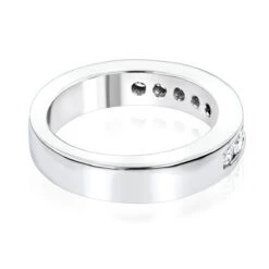 Thin 18K White Gold Round Diamond Wedding Band For Her G/VS Diamonds 0.44ct -Its Hot Jewelry Shop thin 18k gold round diamond wedding band for her gvs diamonds 044ct backwh