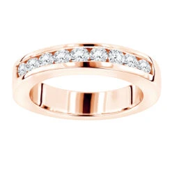 Thin 18K White Gold Round Diamond Wedding Band For Her G/VS Diamonds 0.44ct -Its Hot Jewelry Shop thin 18k gold round diamond wedding band for her gvs diamonds 044ct ro