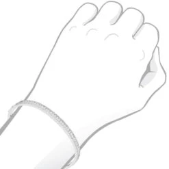 14K White Gold Thin Diamond Bangle Bracelet For Women 2.5 Carat -Its Hot Jewelry Shop thin diamond bangle bracelet for women 14k white rose yellow gold 25 carat 803206 bodwh