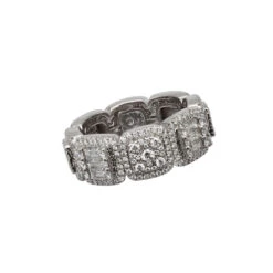 4 Carat Diamond Eternity Band For Men & Women Round Baguette Diamonds 14K White Gold -Its Hot Jewelry Shop thumbnail thumbnail 100597main