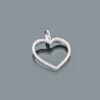 Small Diamond Heart Pendant 0.17ct 10K White Gold Charm 1 Small Diamond Heart Pendant 0.17ct 10K White Gold Charm -Its Hot Jewelry Shop tiny diamond heart pendant 017ct 10k gold charm p 49169