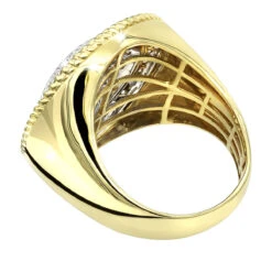 Unique 10K Yellow Gold 2 Carat Large Diamond Ring For Men Round Shape By Luxurman 11 Unique 10K Yellow Gold 2 Carat Large Diamond Ring For Men Round Shape By Luxurman -Its Hot Jewelry Shop unique 10k gold 2 carat large diamond ring for men round shape by luxurman backye