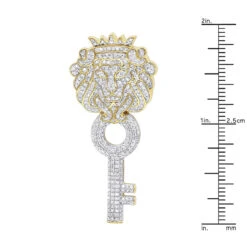 Unique 10K Yellow Gold Diamond King Lion Head Pendant With Key For Men 1 Carat 13 Unique 10K Yellow Gold Diamond King Lion Head Pendant With Key For Men 1 Carat -Its Hot Jewelry Shop unique 10k gold diamond king lion head pendant with key for men 1 carat rulerye