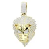 Unique 10K Yellow Gold Lion Head Diamond Pendant For Men 0.9ct By Luxurman -Its Hot Jewelry Shop unique 10k gold lion head diamond pendant for men 09ct by luxurman mainye