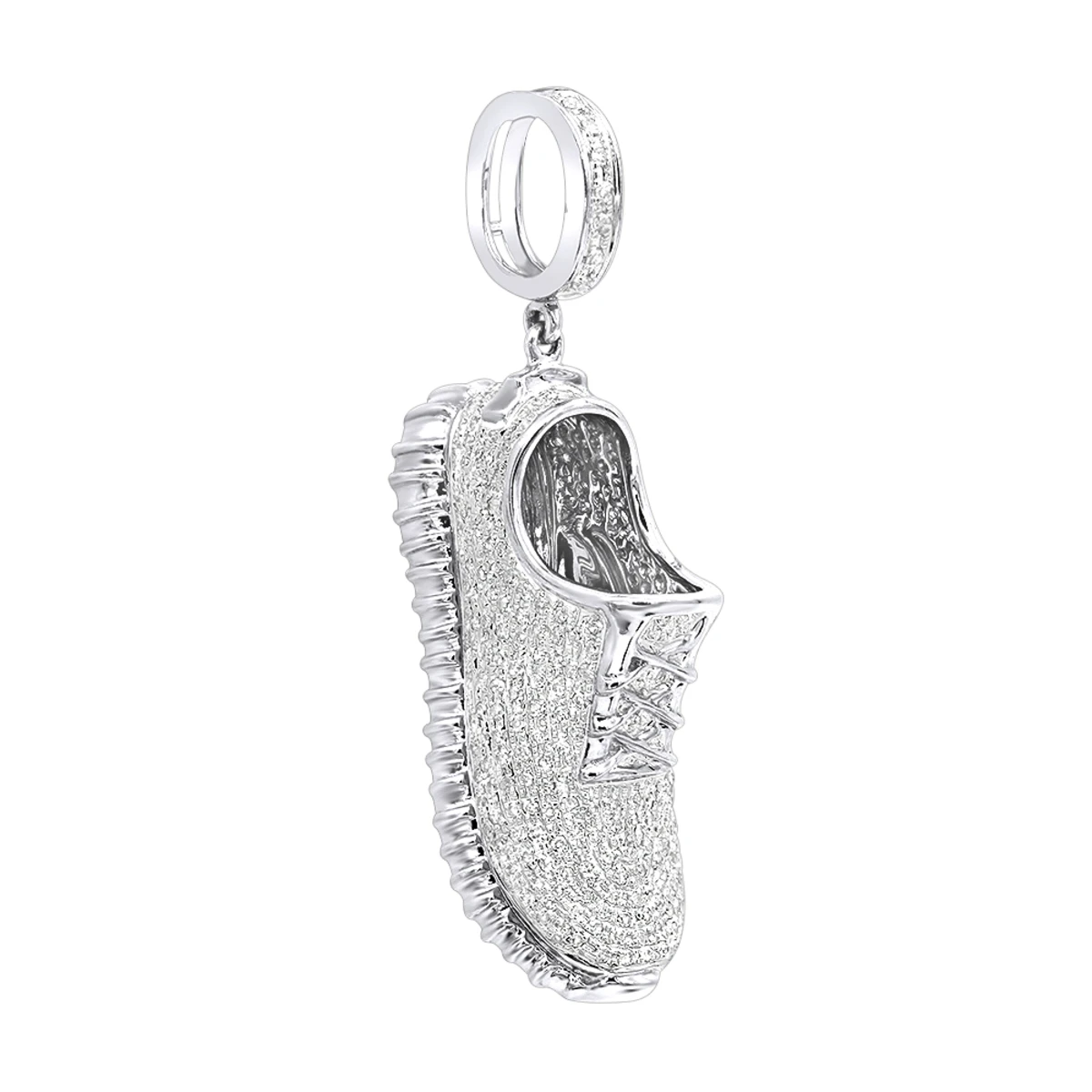 Unique 10K Yellow Gold Sneaker Shoe Diamond Pendant For Men 1.13ct By Luxurman 4 Unique 10K Yellow Gold Sneaker Shoe Diamond Pendant For Men 1.13ct By Luxurman - Image 2