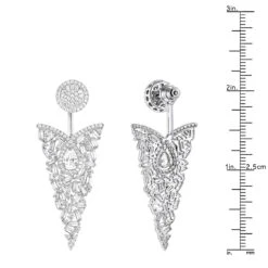 Unique 14K White Gold Designer Baguette Round Diamond Earrings 4ct 13 Unique 14K White Gold Designer Baguette Round Diamond Earrings 4ct -Its Hot Jewelry Shop unique 14k gold designer baguette round diamond earrings 4ct rulerwh