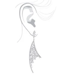 Unique 14K White Gold Designer Diamond Earrings 3.3ct -Its Hot Jewelry Shop unique 14k gold designer diamond earrings 33ct bodwh