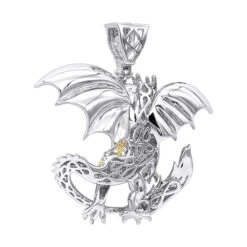 Unique 14K White Gold White Yellow Blue Diamond Dragon Pendant For Men 4.25ct 11 Unique 14K White Gold White Yellow Blue Diamond Dragon Pendant For Men 4.25ct -Its Hot Jewelry Shop unique 14k gold white yellow blue diamond dragon pendant for men 425ct backwh