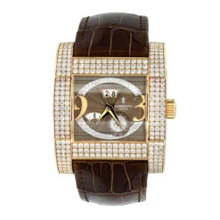 Unique 18K Gold De Grisogono Novantatre Automatic Men's Diamond Watch 20ct