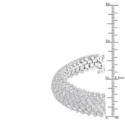 Unique 18K White Gold Ladies Diamond Bracelet 14.6ct G/VS By Luxurman -Its Hot Jewelry Shop unique 18k gold ladies diamond bracelet 146ct gvs by luxurman rulerwh