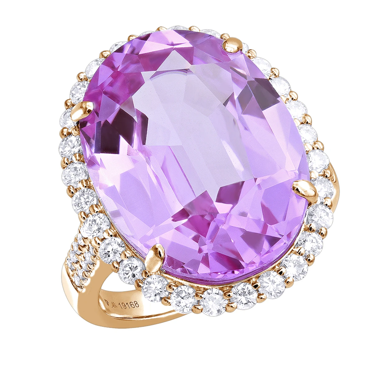 Unique 24ct Pink Tourmaline Diamond Cocktail Ladies Right Hand Ring 18K White Gold 5 Unique 24ct Pink Tourmaline Diamond Cocktail Ladies Right Hand Ring 18K White Gold - Image 3