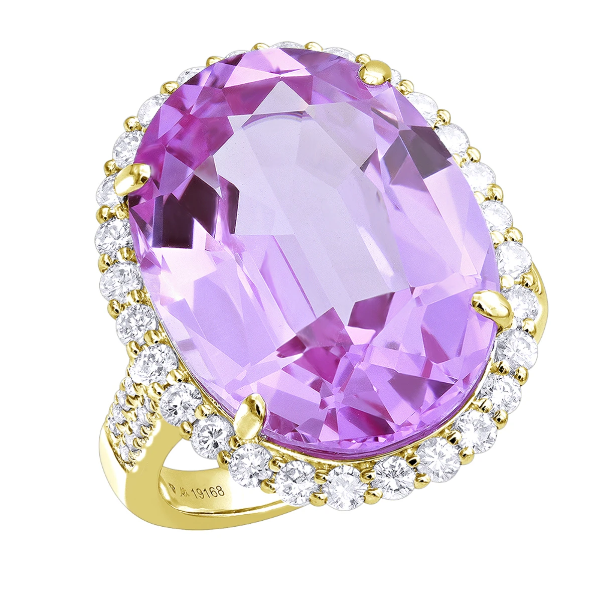 Unique 24ct Pink Tourmaline Diamond Cocktail Ladies Right Hand Ring 18K White Gold 4 Unique 24ct Pink Tourmaline Diamond Cocktail Ladies Right Hand Ring 18K White Gold - Image 2