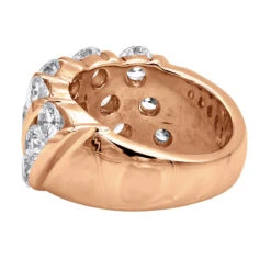 Unique 3 Carat Women's Diamond Wedding Band 18K White Gold Anniversary Ring 15 Unique 3 Carat Women's Diamond Wedding Band 18K White Gold Anniversary Ring -Its Hot Jewelry Shop unique 3 carat diamond womens diamond wedding band 18k gold anniversary ring 000910 back rose