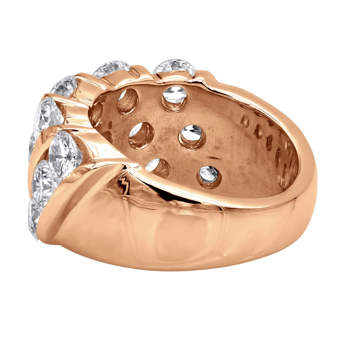 Unique 3 Carat Women's Diamond Wedding Band 18K White Gold Anniversary Ring 8 Unique 3 Carat Women's Diamond Wedding Band 18K White Gold Anniversary Ring - Image 6