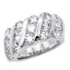 Unique 3 Carat Women's Diamond Wedding Band 18K White Gold Anniversary Ring 2 Unique 3 Carat Women's Diamond Wedding Band 18K White Gold Anniversary Ring -Its Hot Jewelry Shop unique 3 carat diamond womens diamond wedding band 18k gold anniversary ring 000910 white