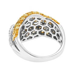 Unique 3.7ct Ladies White Yellow Diamond Cocktail Ring 14K White Gold By Luxurman 11 Unique 3.7ct Ladies White Yellow Diamond Cocktail Ring 14K White Gold By Luxurman -Its Hot Jewelry Shop unique 37ct ladies white yellow diamond cocktail ring 14k gold by luxurman backwh
