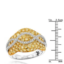 Unique 3.7ct Ladies White Yellow Diamond Cocktail Ring 14K White Gold By Luxurman 13 Unique 3.7ct Ladies White Yellow Diamond Cocktail Ring 14K White Gold By Luxurman -Its Hot Jewelry Shop unique 37ct ladies white yellow diamond cocktail ring 14k gold by luxurman rulerwh