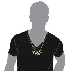 Unique Diamond Men's Pendant 14K Yellow Gold 2ct -Its Hot Jewelry Shop unique custom diamond mens pendant in 14k gold 2ct bodye