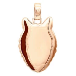 Diamond Wolf Pendant For Men 10K White Gold W Enamel 2ct Iced Out Design -Its Hot Jewelry Shop unique custom jewelry iced out wolf pendant for men 14k gold enamel 2ct 100535 backro