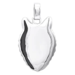 Diamond Wolf Pendant For Men 10K White Gold W Enamel 2ct Iced Out Design -Its Hot Jewelry Shop unique custom jewelry iced out wolf pendant for men 14k gold enamel 2ct 100535 backwh