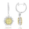 Unique Designer Ladies White Yellow Diamonds Flower Drop Earrings 14K White Gold 2 Unique Designer Ladies White Yellow Diamonds Flower Drop Earrings 14K White Gold -Its Hot Jewelry Shop unique designer ladies white yellow diamonds flower drop earrings 14k gold mainwh