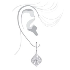 Unique Diamond Drop Earrings For Women 2.4ct 14K White Gold 8 Unique Diamond Drop Earrings For Women 2.4ct 14K White Gold -Its Hot Jewelry Shop unique diamond drop earrings for women 24ct 14k gold 3