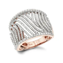 Unique Diamond Engagement Rings: 14K Yellow Gold Cut-Out Diamond Engagement Ring 1ct -Its Hot Jewelry Shop unique diamond rings 14k cut out diamond ring 120 p 38724 ro