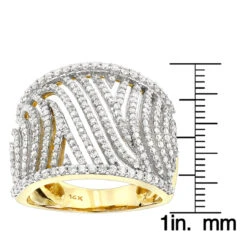 Unique Diamond Engagement Rings: 14K Yellow Gold Cut-Out Diamond Engagement Ring 1ct -Its Hot Jewelry Shop unique diamond rings 14k cut out diamond ring 120 p 38724 rulerye