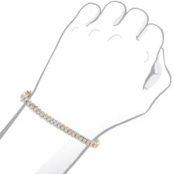 Unique Diamond Tennis Bracelet For Women Tricolor 14K White/Yellow/Rose Gold 8 Unique Diamond Tennis Bracelet For Women Tricolor 14K White/Yellow/Rose Gold -Its Hot Jewelry Shop unique diamond tennis bracelet for women tricolor 14k white yellow rose gold 000986 body 1671159872