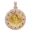 Unique 14K Rose Gold Liberty Coin Diamond Pendant For Men Medallion 3.1ct. 1 Unique 14K Rose Gold Liberty Coin Diamond Pendant For Men Medallion 3.1ct. -Its Hot Jewelry Shop unique gold liberty coin diamond pendant for men medallion 31ct 804046 mainro