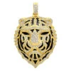 Unique Men's Diamond Tiger Pendant 14K Yellow Gold With Black Enamel 4ct -Its Hot Jewelry Shop unique jewelry mens diamond tiger pendant 14k gold with black enamel 4ct mainye