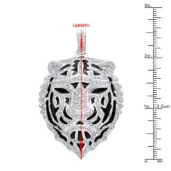 Unique Men's Diamond Tiger Pendant 14K Yellow Gold With Black Enamel 4ct 23 Unique Men's Diamond Tiger Pendant 14K Yellow Gold With Black Enamel 4ct -Its Hot Jewelry Shop unique jewelry mens diamond tiger pendant 14k gold with black enamel 4ct rulerwh