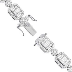 Unique Diamond Necklace For Women 10K Yellow Gold 17 Carats 17 Unique Diamond Necklace For Women 10K Yellow Gold 17 Carats -Its Hot Jewelry Shop unique ladies diamond necklace 14k gold 17 carats baguette round diamonds clasp white