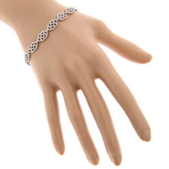 Unique Ladies Round Diamond Bracelet 14K White Gold 1.3ct 11 Unique Ladies Round Diamond Bracelet 14K White Gold 1.3ct -Its Hot Jewelry Shop unique ladies round diamond bracelet 14k gold 13ct bodwh