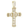 Unique Men's Diamond Cross Pendant 14K Yellow Gold 2 Inch 3 Carats 2 Unique Men's Diamond Cross Pendant 14K Yellow Gold 2 Inch 3 Carats -Its Hot Jewelry Shop unique mens diamond cross pendant 14k gold 2 inch 3 carats 803238 maiye