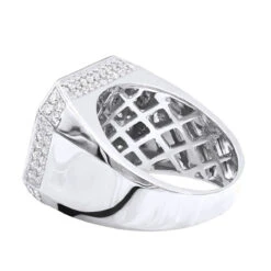 Unique Men's Diamond Ring 14K Yellow Gold 2.65 Ct Yellow & White Diamonds -Its Hot Jewelry Shop unique mens diamond ring in 14k gold 265 ct yellow white diamonds 000821 backwh