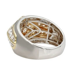 Unique Men's Diamond Ring 14K White Gold Luxurman Wedding Band 1.6ct 11 Unique Men's Diamond Ring 14K White Gold Luxurman Wedding Band 1.6ct -Its Hot Jewelry Shop unique mens diamond ring in 14k gold luxurman wedding band 1 6ct backwh