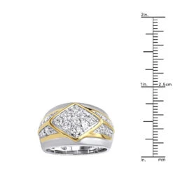 Unique Men's Diamond Ring 14K White Gold Luxurman Wedding Band 1.6ct 13 Unique Men's Diamond Ring 14K White Gold Luxurman Wedding Band 1.6ct -Its Hot Jewelry Shop unique mens diamond ring in 14k gold luxurman wedding band 1 6ct rulerwh