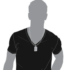 Unique 14K White Gold Blue Diamonds Dog Tag Pendant For Men 3.25ctw -Its Hot Jewelry Shop unique solid 14k gold blue diamonds dog tag pendant for men 325ctw 405831b body white