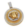 Unique Versace Style Diamond Pendant 6ct 10K Rose Gold Medusa Head -Its Hot Jewelry Shop unique versace style diamond pendant 6ct 10k gold medusa head 1
