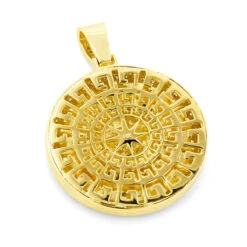 Unique Versace Style Diamond Pendant Medusa Head Medallion 10 10K Yellow Gold -Its Hot Jewelry Shop unique versace style diamond pendant medusa head medallion 10 gold 3