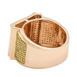 Unique White And Yellow Diamond Men's Ring 1.2ct 10K Yellow Gold 15 Unique White And Yellow Diamond Men's Ring 1.2ct 10K Yellow Gold -Its Hot Jewelry Shop unique white and yellow diamond mens ring 12ct 10k gold backro