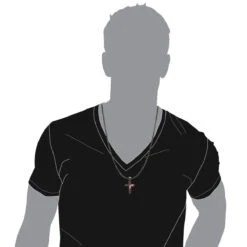 Unique White Black Diamonds And Ruby Cross Pendant 1.5ct 10K Black Plated Gold -Its Hot Jewelry Shop unique white black diamonds and ruby cross pendant 15ct 10k gold bod