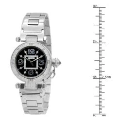 Unique White JoJino Real Diamond Watch For Women 0.12ct Black Dial 9 Unique White JoJino Real Diamond Watch For Women 0.12ct Black Dial -Its Hot Jewelry Shop unique white jojino real diamond watch for women 012ct black dial 968769 ruler