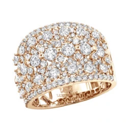 Unique Wide Diamond Ladies Ring Band 2.75ct 14K White Gold By Luxurman -Its Hot Jewelry Shop unique wide diamond ladies ring band 275ct in 14k gold by luxurman ro