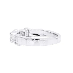 Unique Women's Anniversary Ring 14K White Gold Princess Baguatte Diamond Wedding Band 13 Unique Women's Anniversary Ring 14K White Gold Princess Baguatte Diamond Wedding Band -Its Hot Jewelry Shop unique womens anniversary ring 14k gold princess baguatte diamond wedding band 017401 backwh