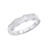 Unique Women's Anniversary Ring 14K White Gold Princess Baguatte Diamond Wedding Band -Its Hot Jewelry Shop unique womens anniversary ring 14k gold princess baguatte diamond wedding band 017401 mainwh