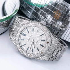Unisex Diamond Watch Audemars Piguet Royal Oak Selfwinding Silver Tone Dial -Its Hot Jewelry Shop unisex diamond watch audemars piguet royal oak selfwinding silver tone dial w00890 0E8A6171 2048x2048
